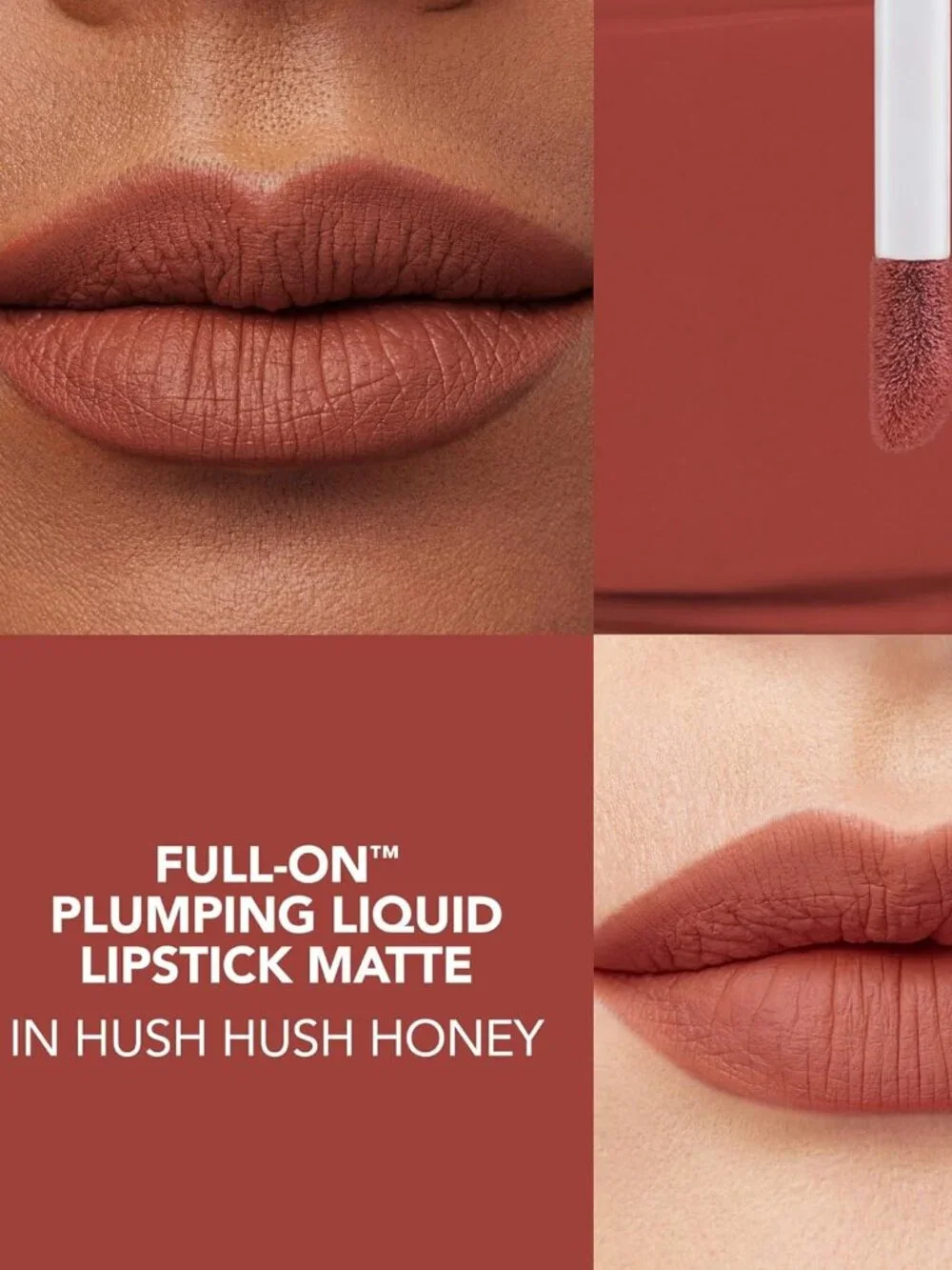 BUXOM Full-On Plumping Liquid Matte Lipstick, 8HR Long Wear, Lip Plumper
